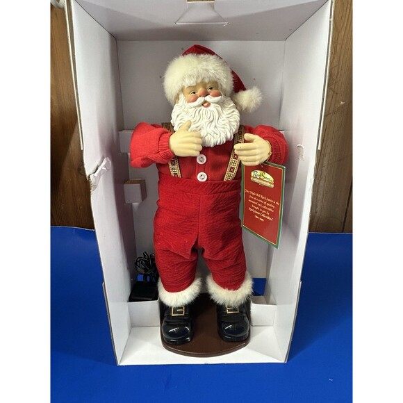 Santa Collectables Vintage Christmas 1998 Jingle Bell Rock Dancing 16" Santa - Picture 10 of 15